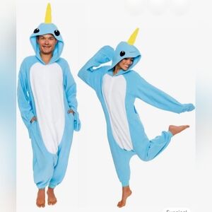 Narwhal Onesie / Costume Adult Large